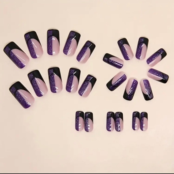 🍒🍒 Purple Press On Nails - Picture 3 of 6